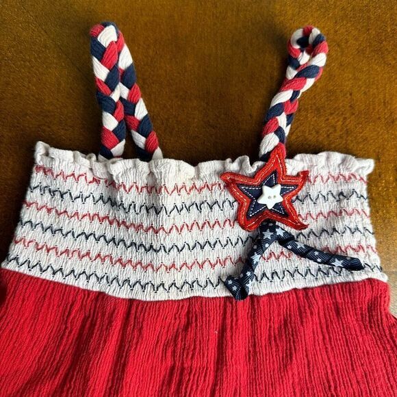 Sophie Rose size 24 months red/white/blue tiered dress - Picture 2 of 7